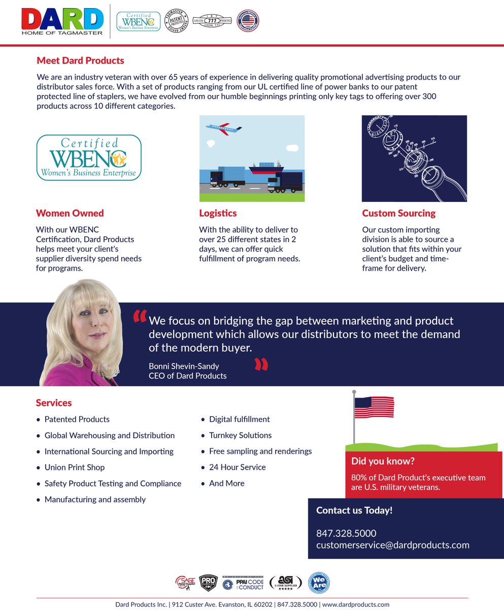 Did you know 80% of Dard Product's executive team are U.S. military veterans?