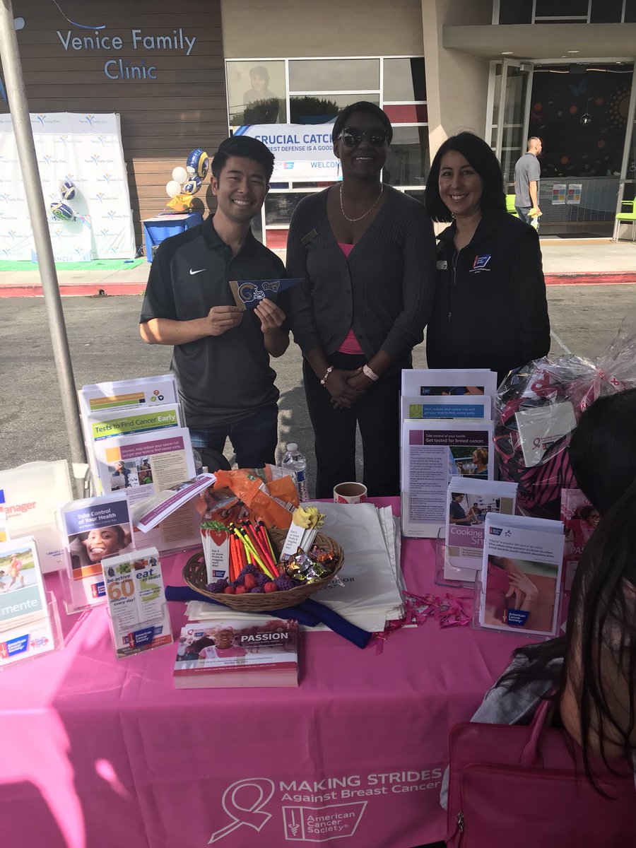MakingStridesSM's tweet photo. Venice Family Clinic 2017 Crucial Catch! We are here promoting our 2017 MSABC Santa Monics Strides! #IDriveFor https://t.co/g7H4t5p3p6