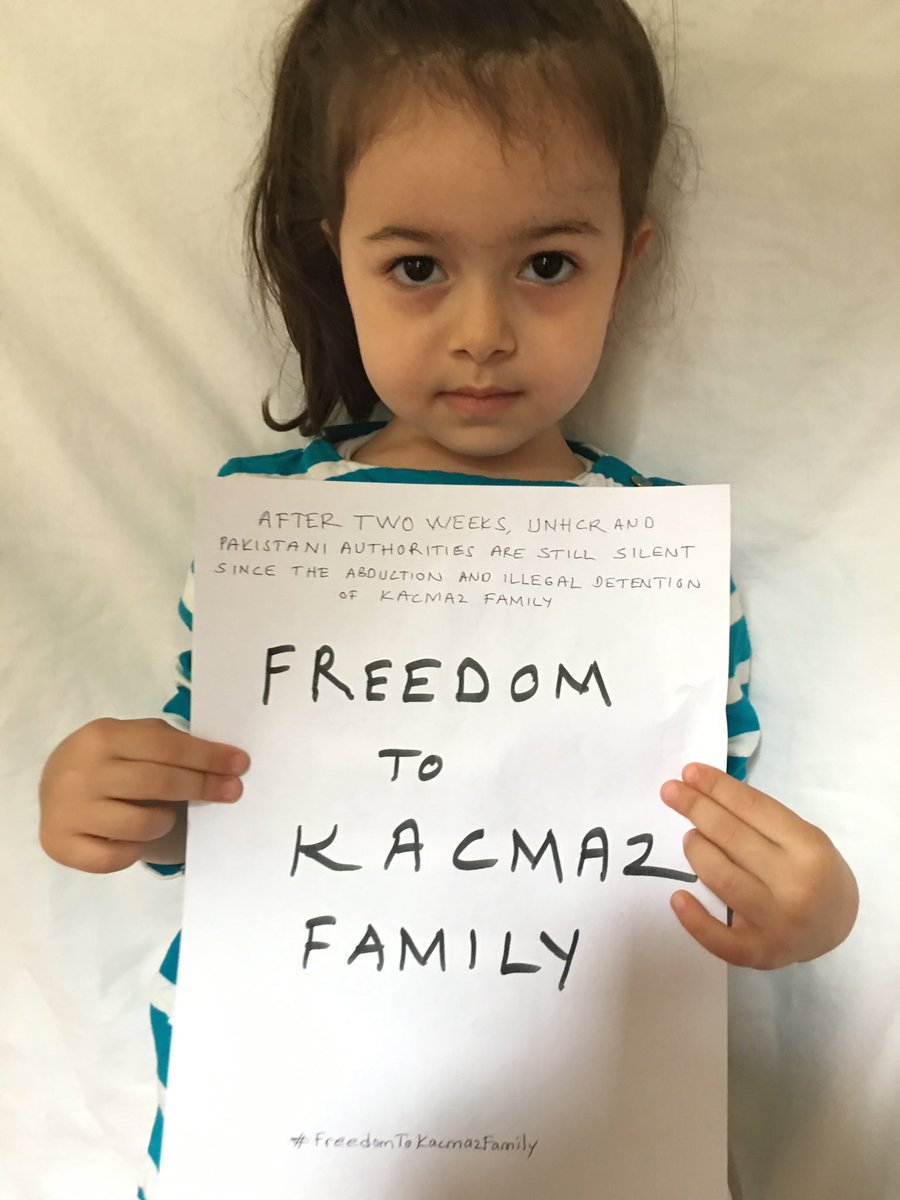 Why&amp;how?
UNHCR and Pakistani authorities are still silent since the abduction and illegal detention of Kacmaz Family.
#FreedomToKacmazFamily
