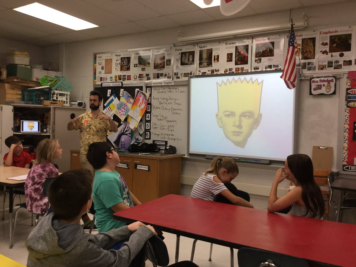Thank you Doogie Horner, author and illustrator for coming to <a href="/CBLindenSchool/">CB Linden Elementary</a> and working with young eager artists! #illustrators #authors