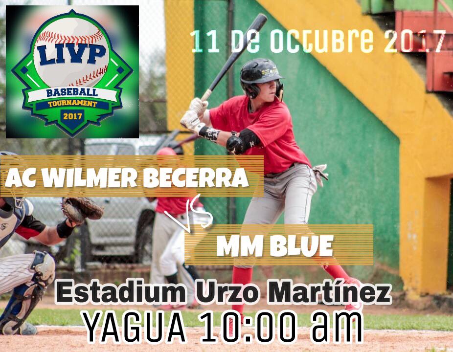 LIVPOficial's tweet photo. La Academia #WilmerBecerraA invita a todos al juegos ante #MMBlue en este momento en #Yagua #WinterHeat🔥⚾️ https://t.co/4D2qA1ApmD