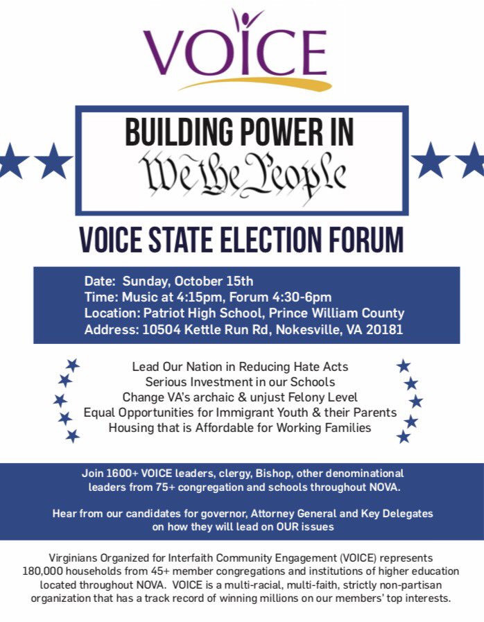 DAHOutreach's tweet photo. Be apart of change this Sunday! Come out to the state election forum at Patriot High School to speak on issues you are passionate about! https://t.co/H6SqtX5PM9