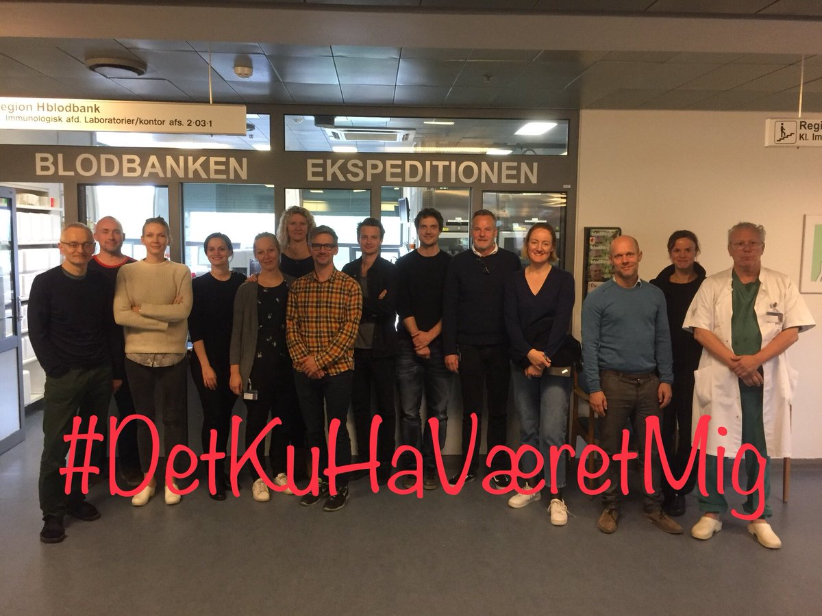 mgybel's tweet photo. Udd. læger, afd. læger, overlæger, klin. assistenter, professorer og Klinikchef på Klin. Immunologisk afd., Rigshosp. siger #DetKuHaVæretMig https://t.co/AaVS3tilmQ