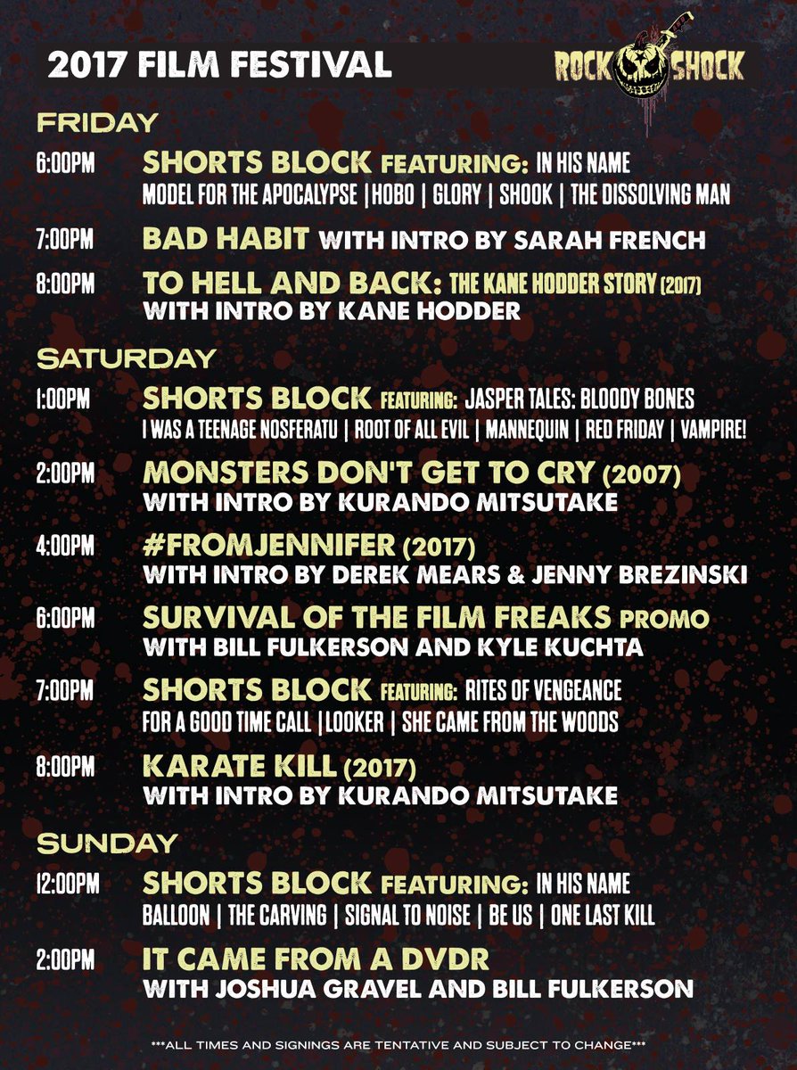 filmfreaksmovie's tweet image. Wanna get an exclusive look at the doc? Come to @rockandshockusa this weekend and check us out in the screening room! Saturday, 10/14, 6pm