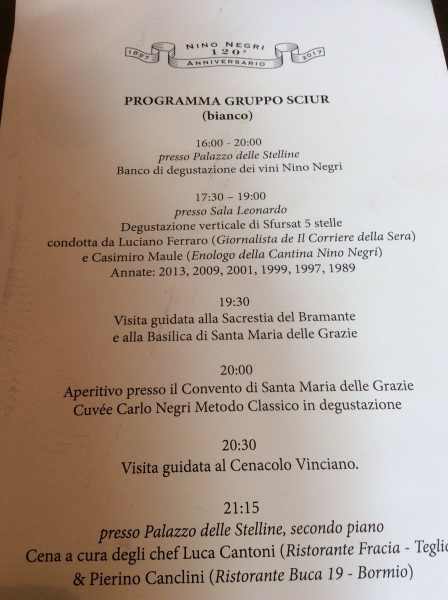 Bella la verticale di Sfurzat di ieri alle Stelline #ninonegri #pontdeferr #alpontdeferr #maidamercuri #leonardo #casimiromaule #wine #vino