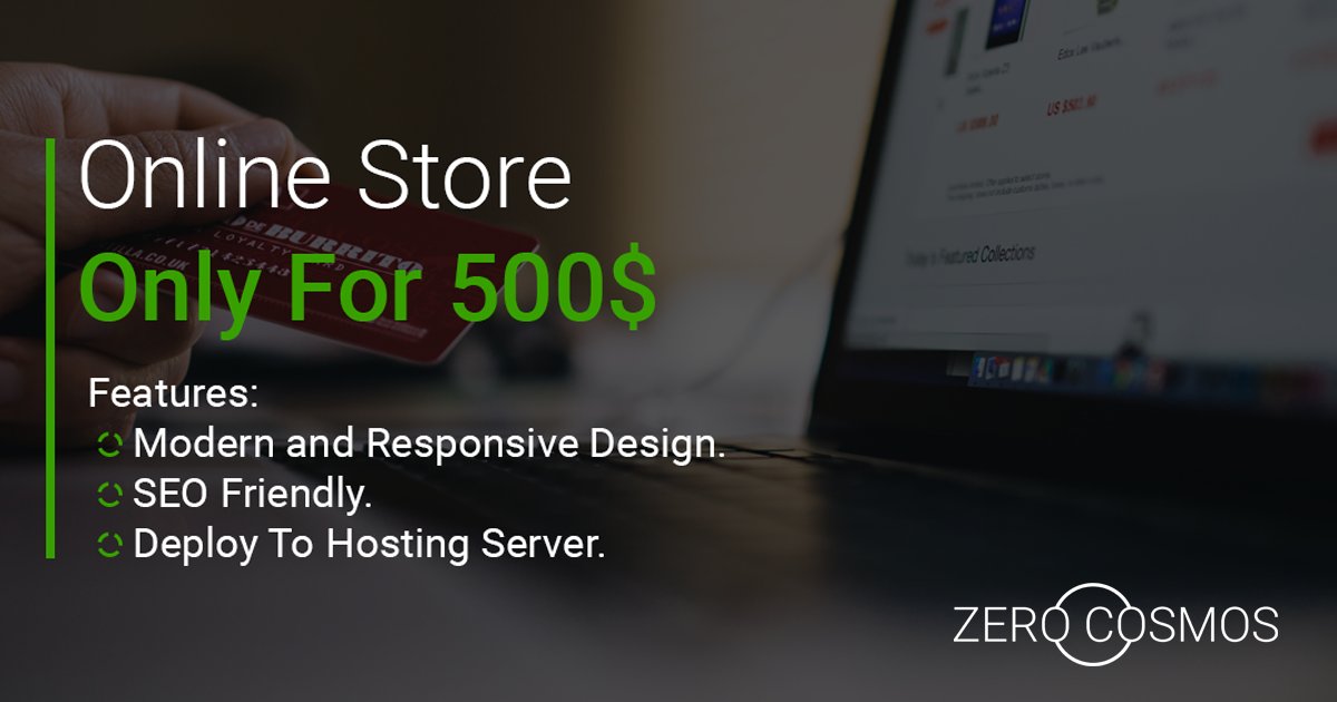 ZeroGravityDev's tweet image. #Online #stores became as important as physical stores !! Maybe more.
zerocosmos.com
support@zerocosmos.com