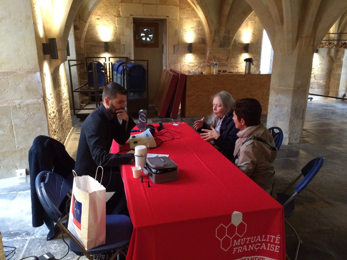 MUTNormandie's tweet photo. Journée mondiale de la vue la Mutualité Française Normandie partenaire du #LionsClubCaen dépistages vue-audition, forum assos handicap #JMVL https://t.co/repD9Pme0W
