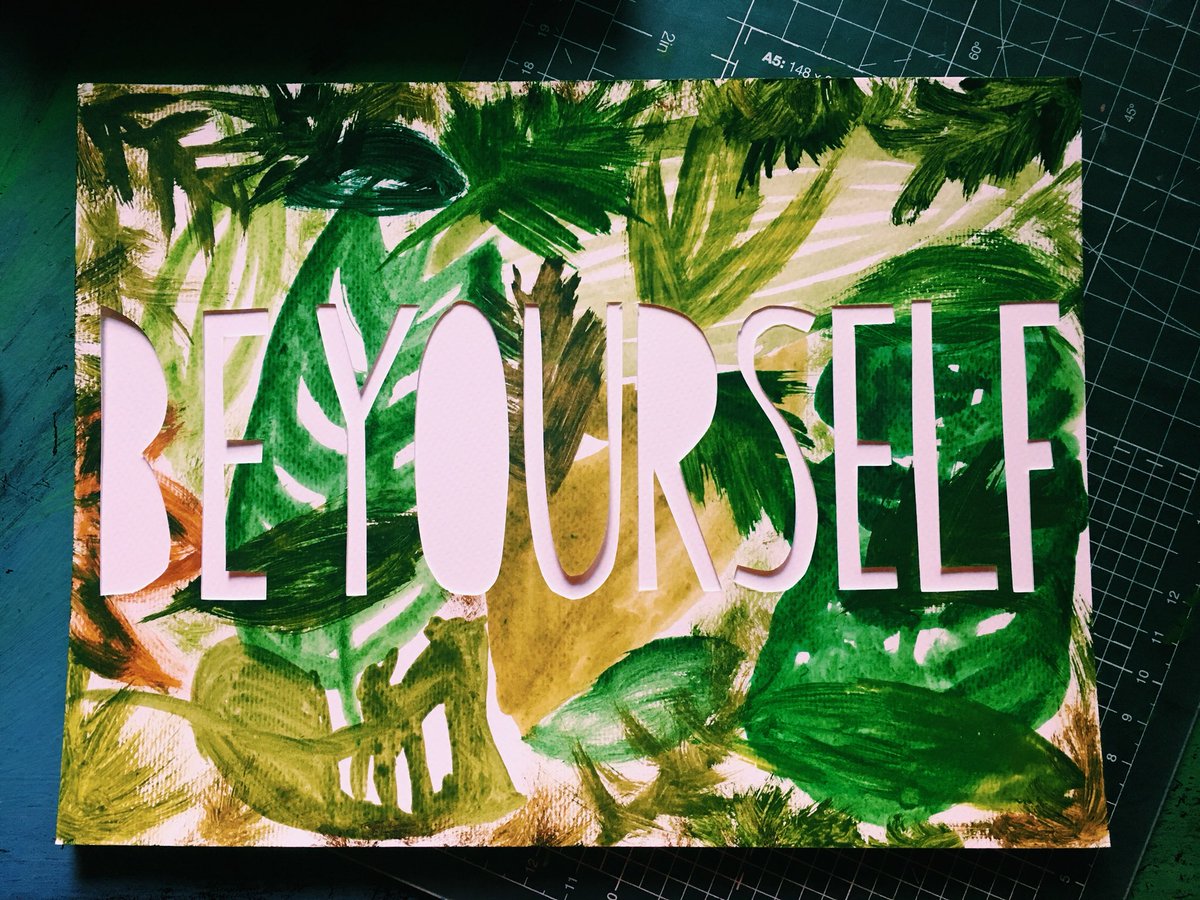 dazzahoops's tweet photo. BE YOURSELF!😃 Just do you! 💜 #selflove #beyourself #justbeyou #dontpooyourselfbeyourself #madebyhooper #itsnoteasybeinggreen https://t.co/PY6pl6vTm3