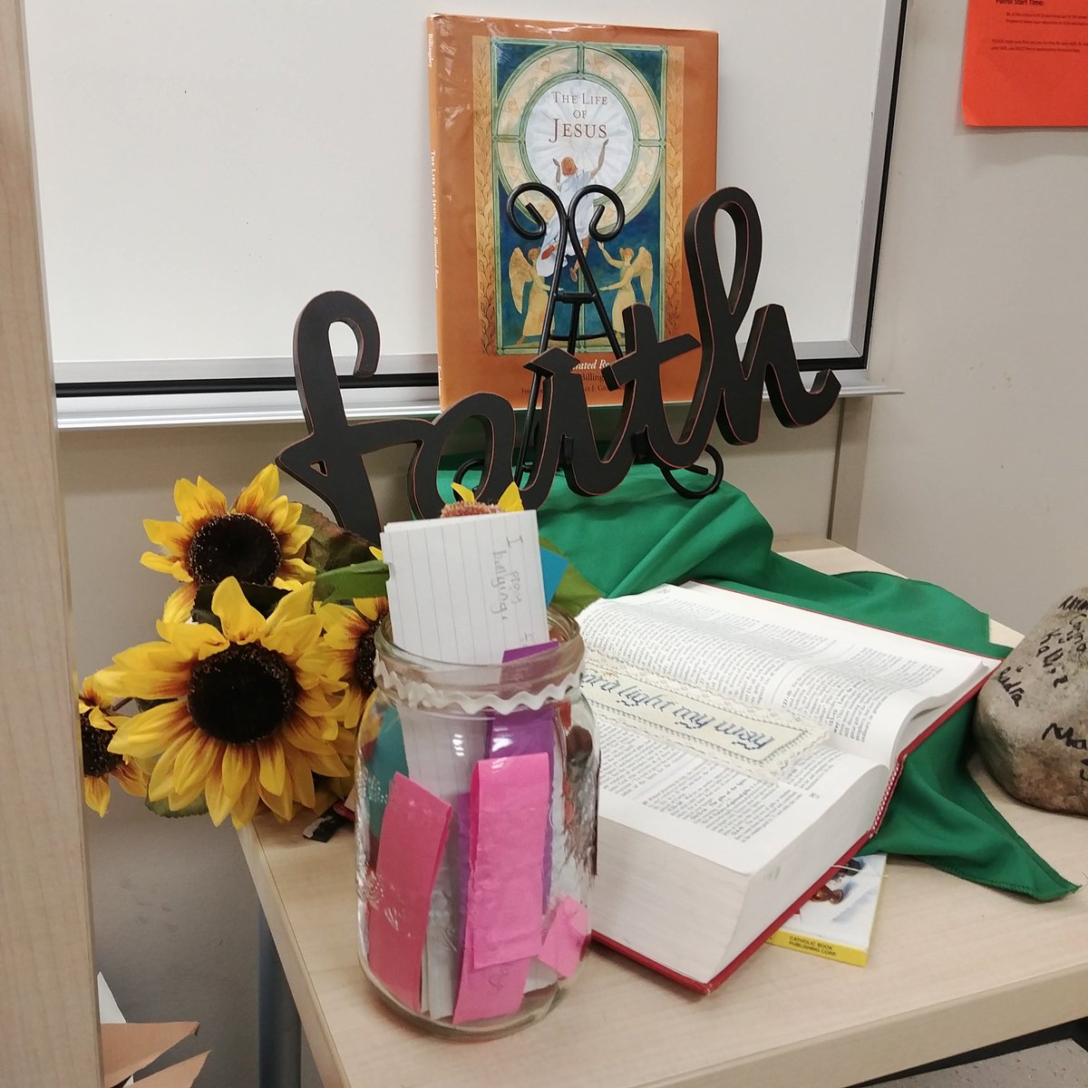 RussEdwards12's tweet photo. Our prayer jar is full of intentions this morning https://t.co/p92g0JAzkc