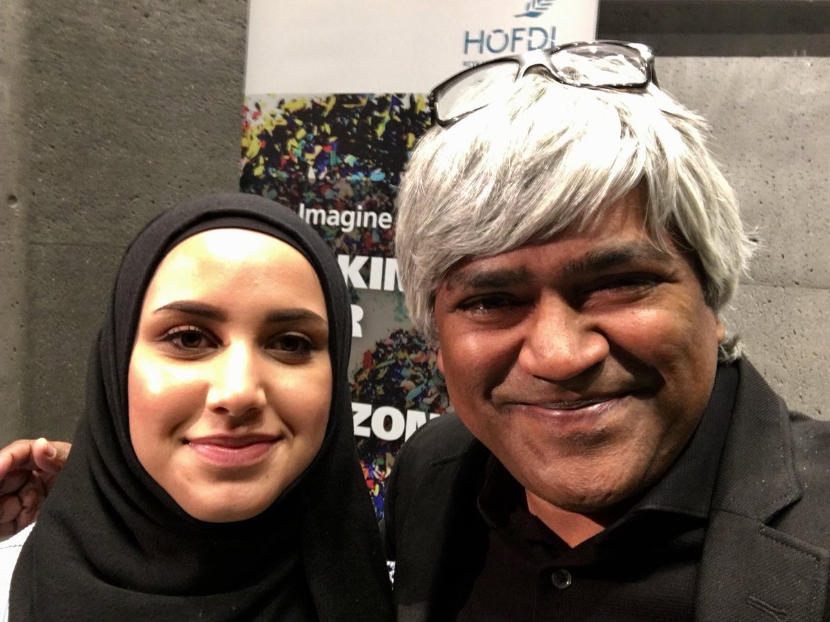 Loved hanging out with this spunky Norwegian <a href="/FatenMahdiH/">Faten M. Al-Hussaini</a> <a href="/H_PeaceCentre/">HÖFÐI Friðarsetur</a> #ImagineForum yesterday.