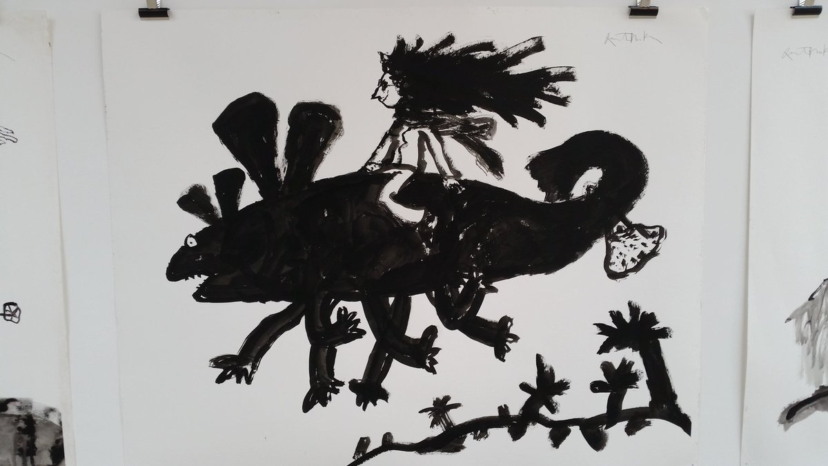 jonathanlennie's tweet photo. Much enjoyed local Hastings resident @QuentinBlakeHQ 's travel exhibition @jerwoodgallery. Eccentric &amp; poignant. Ends Sunday https://t.co/bKwGv6oFQJ