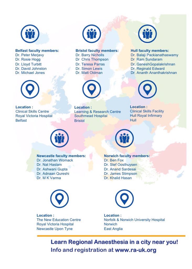 RegionalAnaesUK's tweet photo. Book now for 1st @ESRA_Society European day of #RegionalAnaesthesia with @RegionalAnaesUK https://t.co/X145TmFDDV https://t.co/3J51WlPfl0