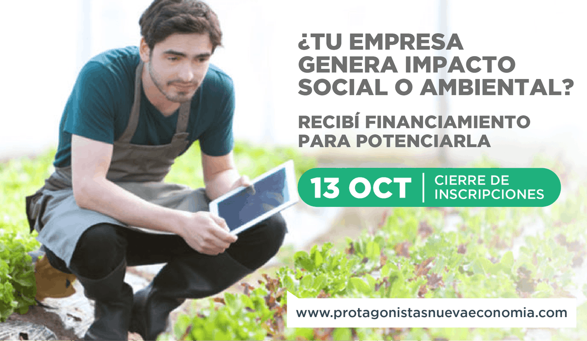Potenciá el impacto positivo generado por tu empresa con el concurso #NuevaEconomia. Postulá tu proyecto → bit.ly/2fog2Cn