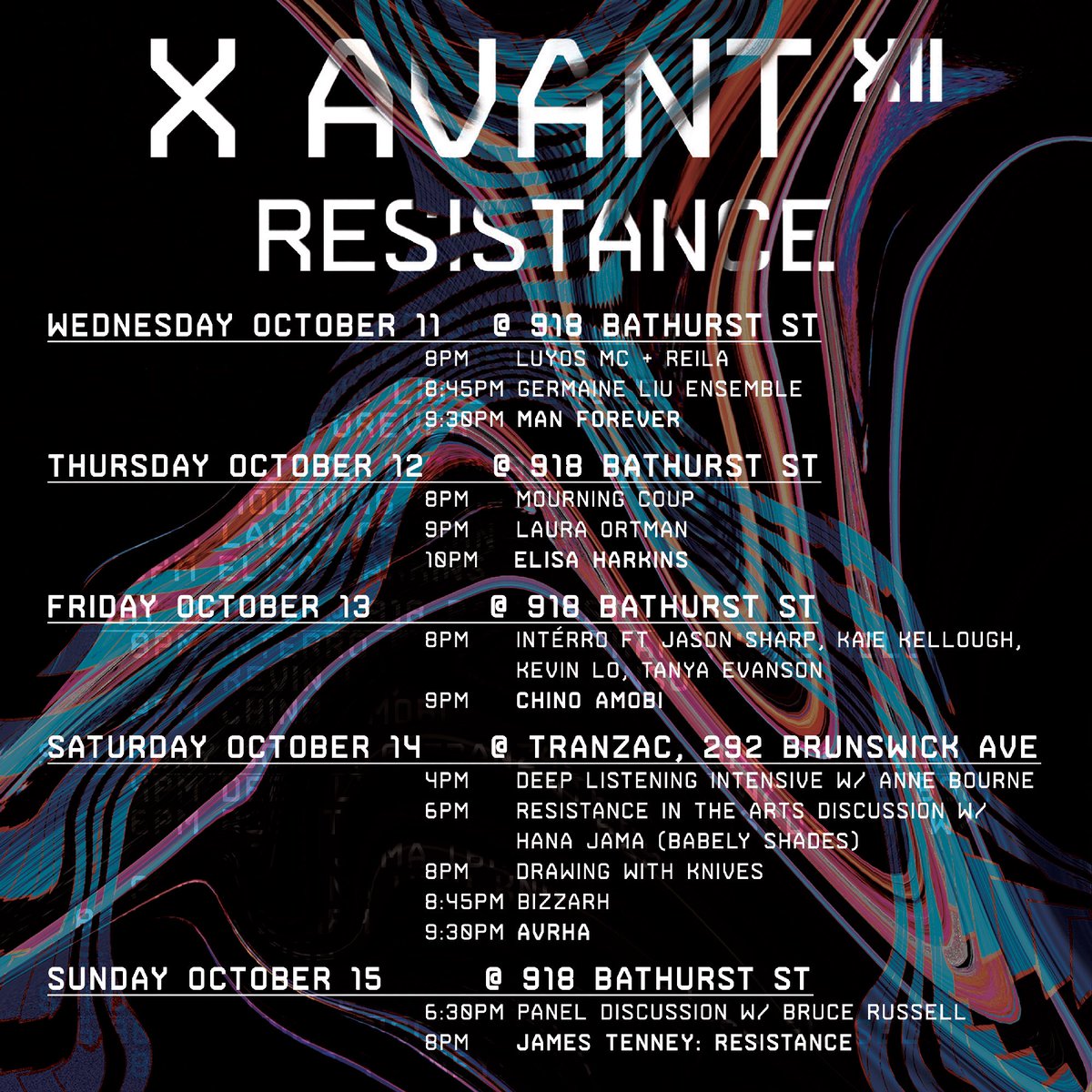 musicgalleryTO's tweet photo. X Avant Festival calendar! Save it to your phone 📲 https://t.co/ehcEE5zLBy