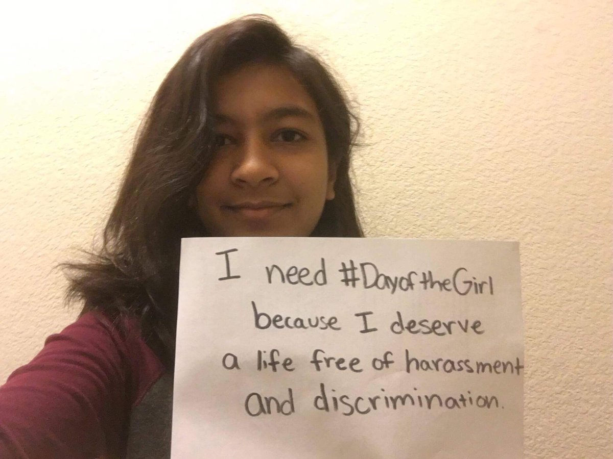 Action team member Anoushka is showing her support for #IDG! It’s important that we promote anti- discrimination in the society!