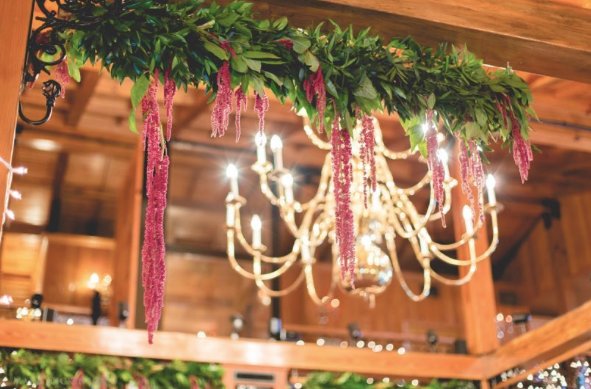 sparkleigh_fl's tweet photo. An amazing detail of our Snow White themed wedding. These greens and red amaranthus hanging from wooden beams were to die for! @markdphoto https://t.co/HZV3pIz4FU