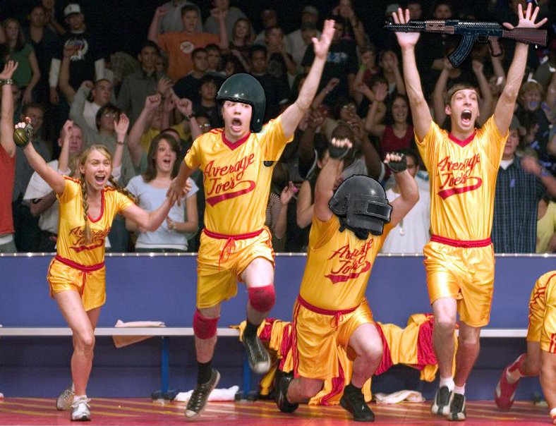 ESLPUBG's tweet photo. When you win a squad game with randoms https://t.co/2bgOivjnu6