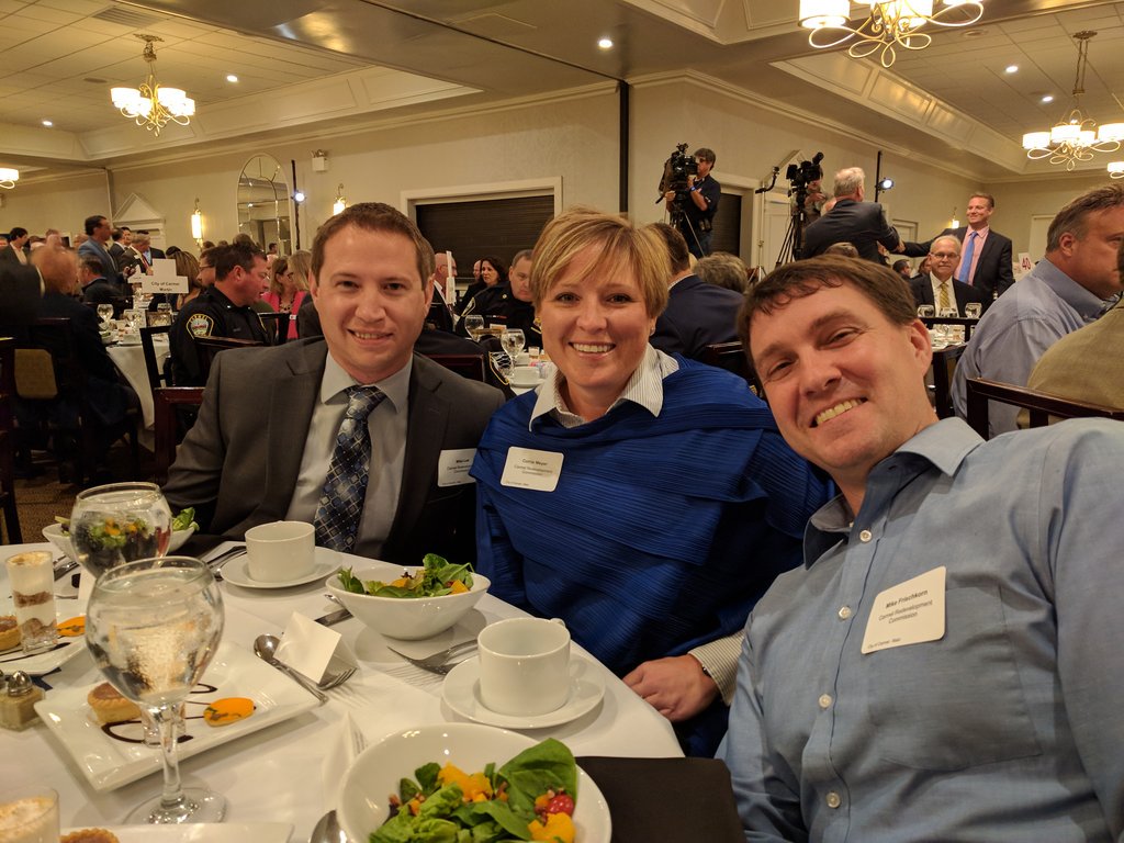 Getting started with Mayor Brainard's State of the City! #1zcityc