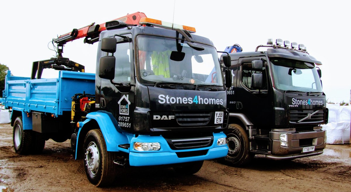 stones4homes's tweet photo. Look out for our trucks on the road! #York #aggregates #gravel #landscaping #garden #Selby #goole #design https://t.co/OP0tbqbn0j