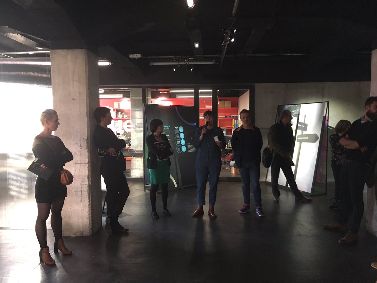APCI_design's tweet photo. Les discours introduisent le vernissage de l'#expo Strasbourg Laboratoire de Demain au @Shadok_eu dans laquelle sont présentes les Étoiles de l'#ObsDesign 2017 ! #sldd #atlas1 https://t.co/7SIZsviQmU