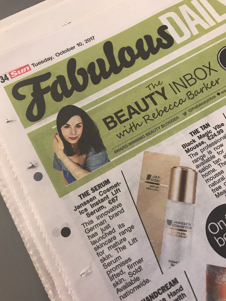 JanssenCosIE's tweet photo. #Inthepress Thanks to @thebeautyinbox for including us in the @TheSun! The Instant Lift Serum is from our new Mature Skin collection 😍✨💛 https://t.co/Wx7FGxamkt