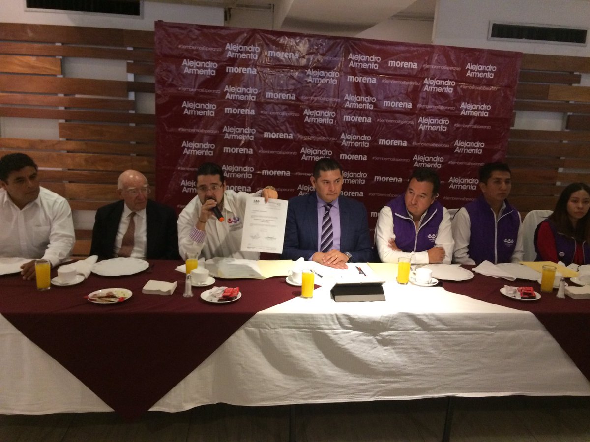Marcomironc's tweet photo. Sin renunciar a militancia,integrantes @PESPUE se unen al proyecto de @lopezobrador_ y de @armentaconmigo ccp @elsoldepuebla1 https://t.co/sjkuTgigNe
