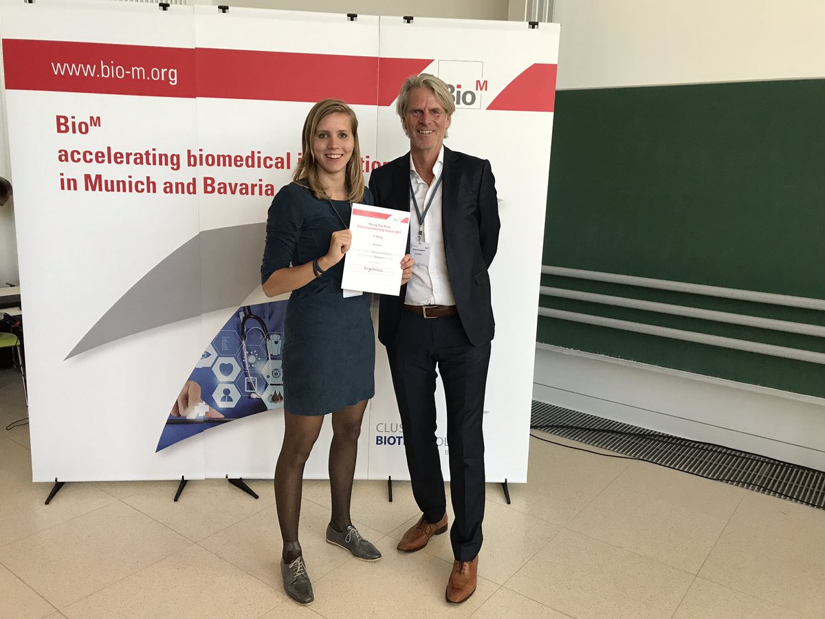 Yes! We won the rising star price! We are looking forward to our consulting hours with <a href="/Dentons/">Dentons</a> and @ Vossius&amp;Partner #bes2017 #inflatables