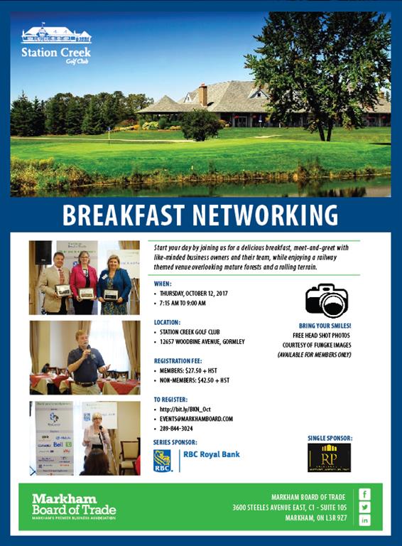 Haven't registered for our #BreakfastNetworking event on Oct 12. Register online now: bit.ly/BKN_Oct2017