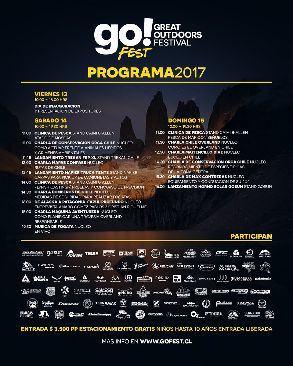 CRT_Ltda's tweet photo. Charlas, Venta de productos y mucho más en GoFest, revisa los horarios y visitanos. https://t.co/YhGGZlc412