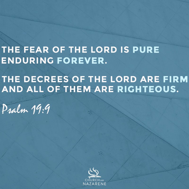 the fear of the lord is pure