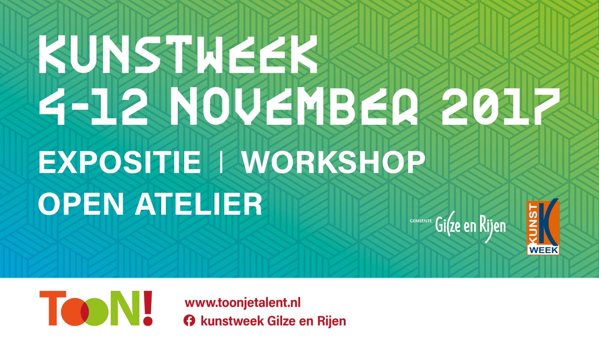De #Kunstweek komt eraan!! <a href="/toonjetalent/">Toonjetalent</a>
