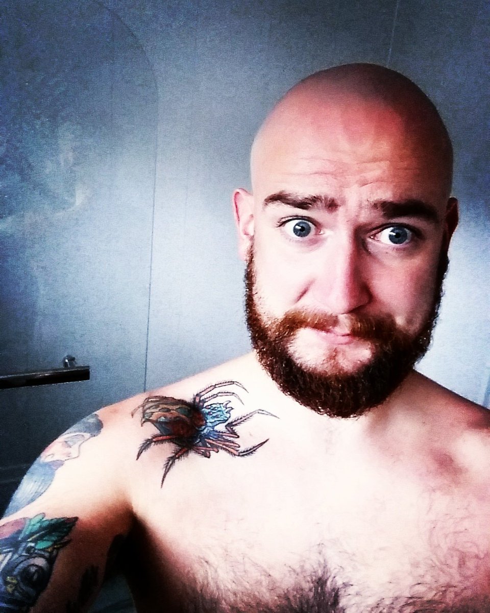barpromethean's tweet photo. Its rather liberating shaving thee old heed #baldybastard https://t.co/sDWxnocc1F