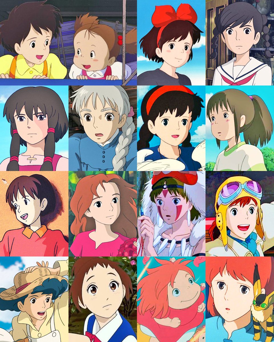 Les héroïnes de l'univers Ghibli - Quelles sont vos 3 favorites ? 
#DayoftheGirl #Ghibli