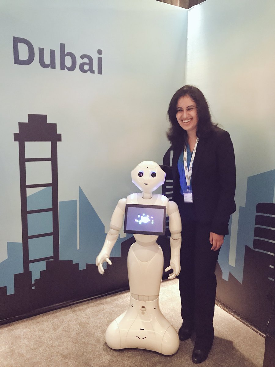 KiranSajwani's tweet photo. @IBMMEA @IBMWatson Sharing a laugh with a new friend! 😄
@IBM’s #Pepper humanizes representation of technology’s cognitive potential #IoT #IBMCSGoT https://t.co/P53DMZJjUl