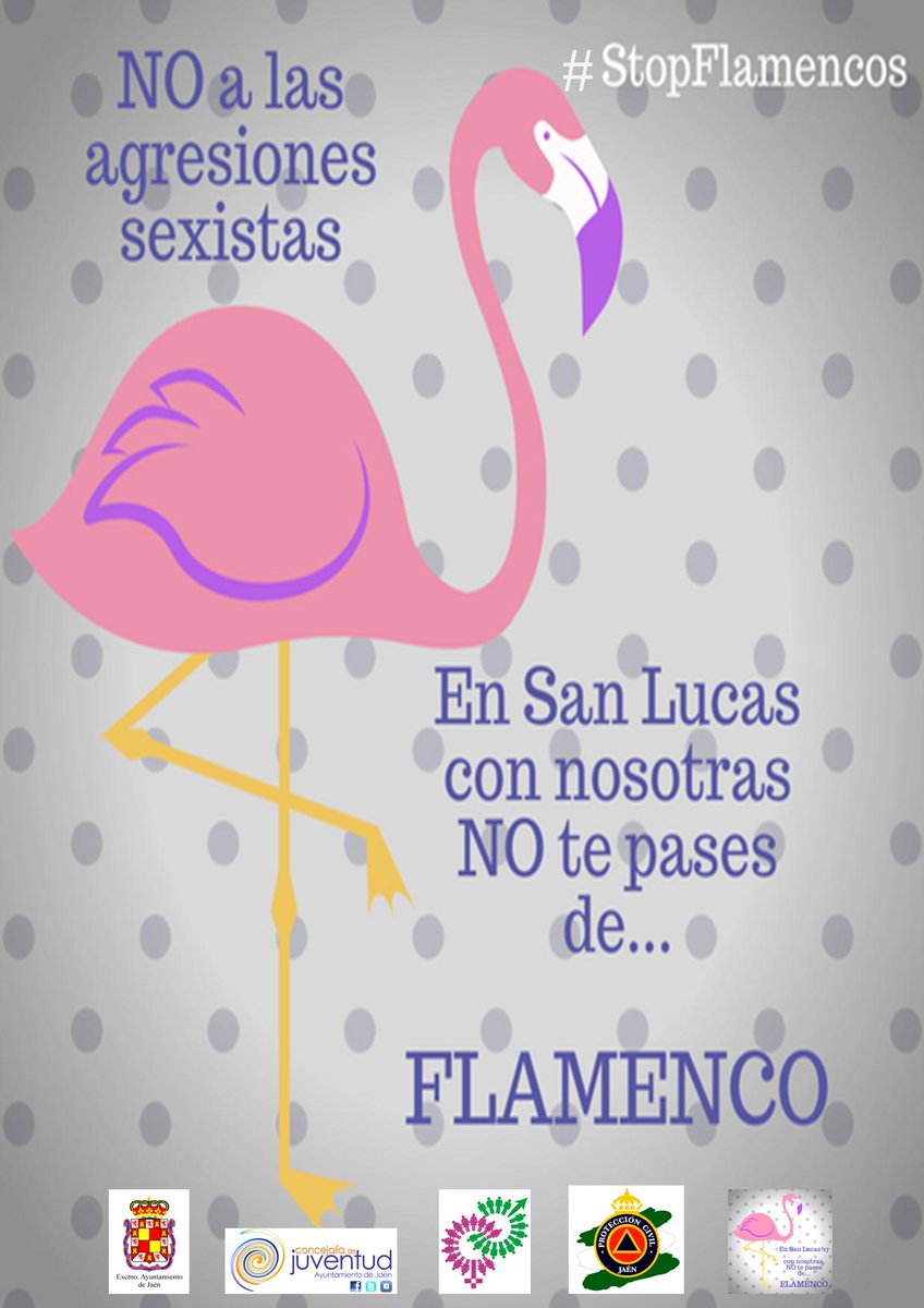 ElenaLara5's tweet photo. Me encanta esta campaña del @AytoJaen para la @FeriaSanLucas. ¡Enhorabuena a las inventoras😉! Y #StopFlamencos!✋ https://t.co/uKwTFsUXIT