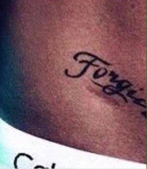 please_juju's tweet photo. Justin has never told about this scar under the "forgive" tattoo https://t.co/hIovqdyABp
