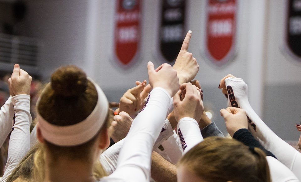 redandblack's tweet photo. .@UGAVolleyball set to open newly renovated #StegemanColiseum against Tennessee. https://t.co/SMUj2mIJIG https://t.co/qLy5q6bZ1V