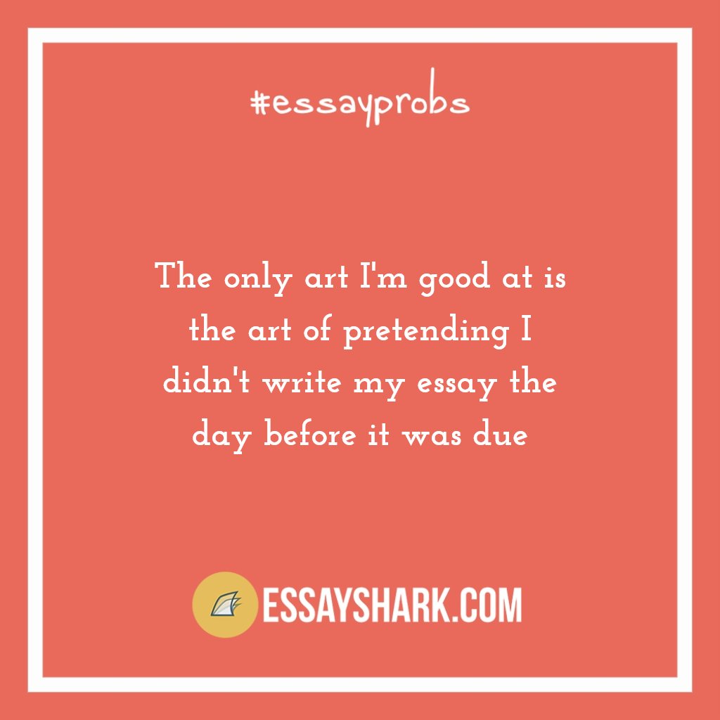 essayshark's tweet photo. The Art of Procrastination π
_____
#essayprobs by https://t.co/qNhLrMdc4x https://t.co/aYfQA9SJ9w