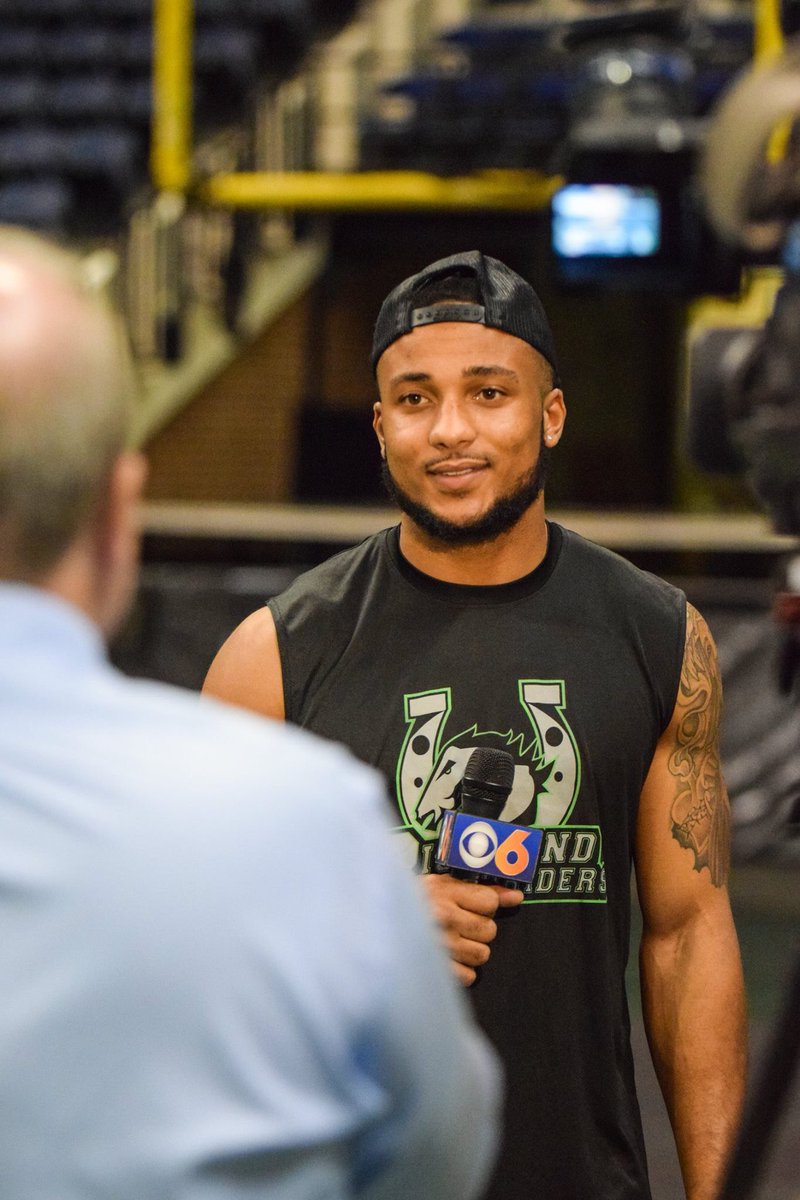 WVRoughriders's tweet photo. Breaking News 🚨 
The @RichRoughRiders welcome back hero of the 2017 APF Championship game Malique Johnson 🏈 #pick6 #finalseconds #RVA #2018 https://t.co/kxZ556i0Er