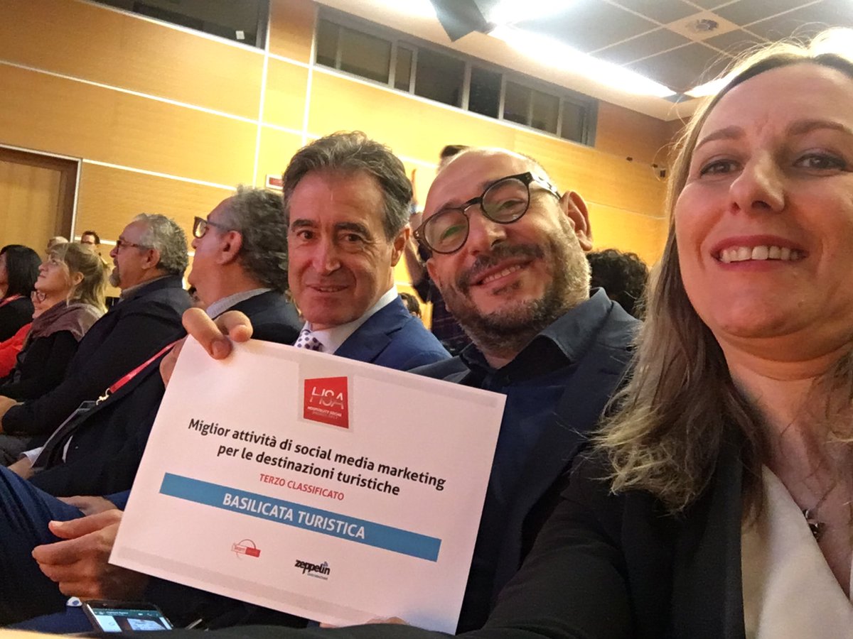 Basilicata_Tur's tweet photo. Siamo contenti! La #Basilicata sale di nuovo sul podio degli #HSA2017 https://t.co/mt6yiX4mpe