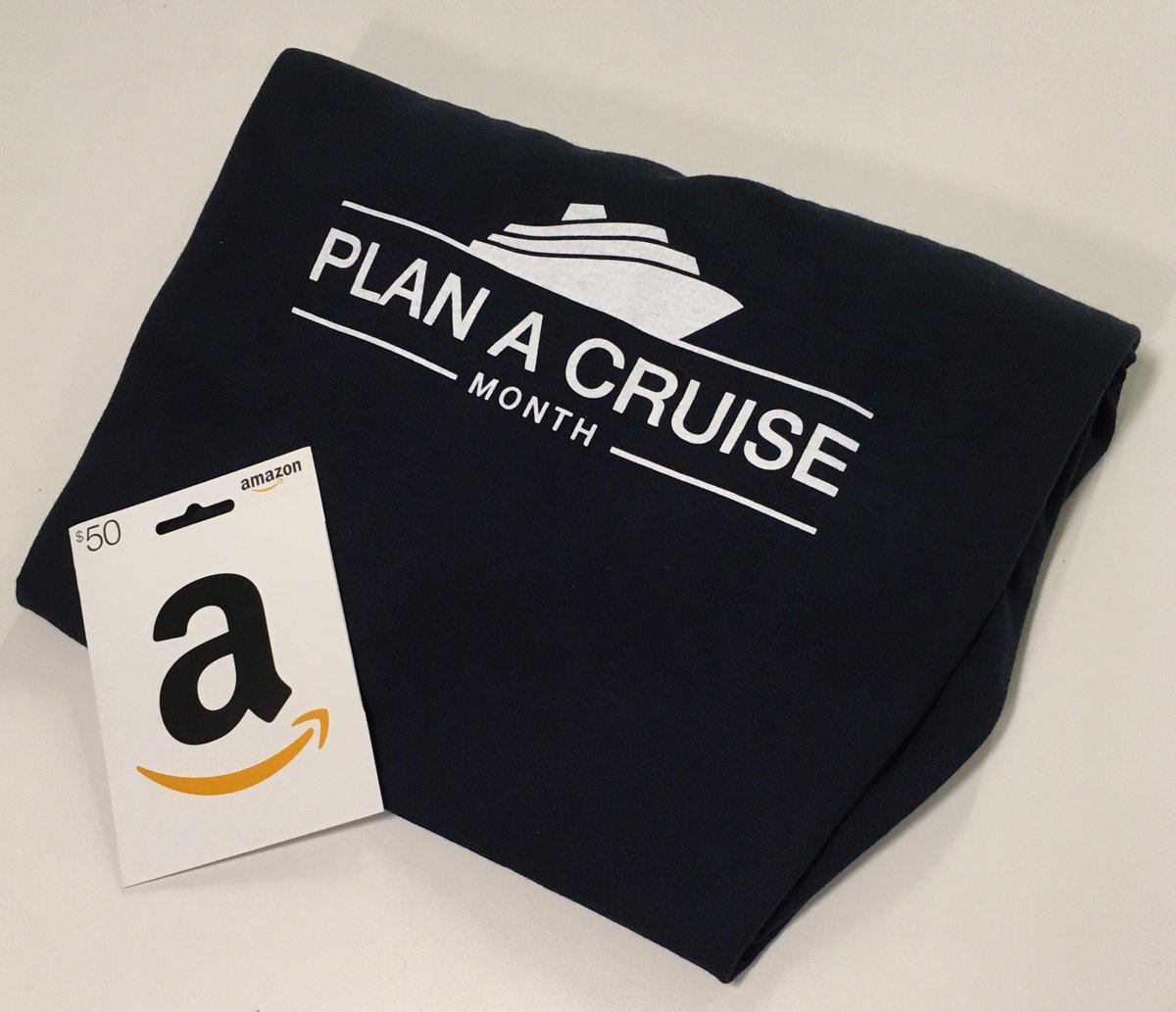 The #CruiseMonth RT 9 winner will receive a $50 Amazon Gift Card. Good luck!