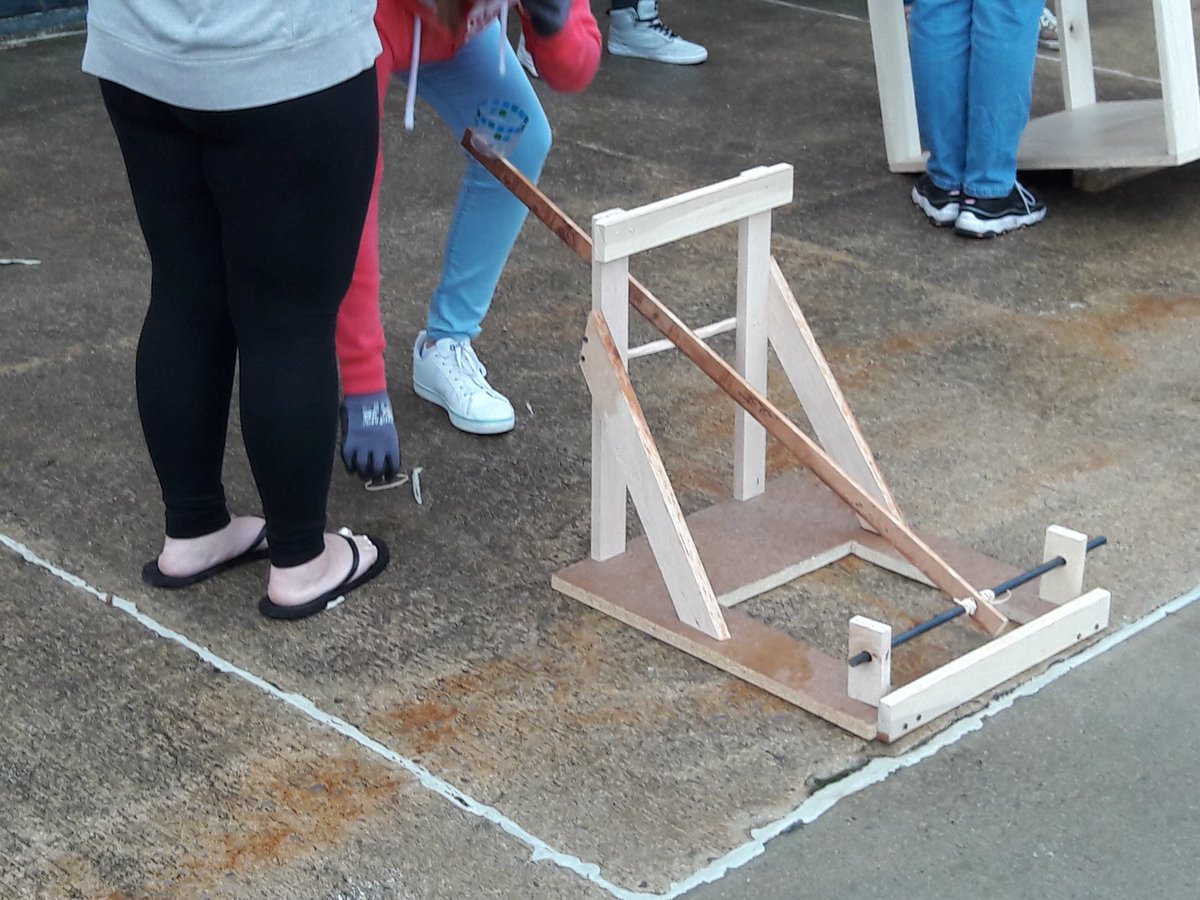 luckily the rain held off long enough for us to test outside this morning. great designs guys!