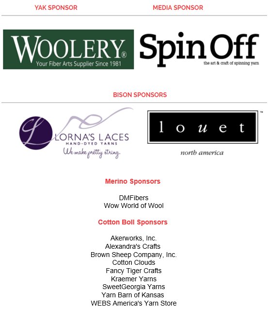 spinzilla2017's tweet photo. Thank you to our sponsors for making #Spinzilla2017 possible! https://t.co/DVh9YVmIxI