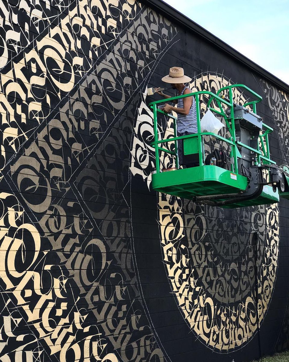 Cryptik (@cryptk) lettering for Shine on St Pete festival. St Petersburg, Florida. 
📷 @neenz313