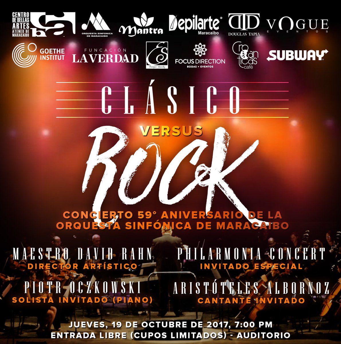 SinfonicaMcbo's tweet photo. Te invitamos a celebrar nuestro 59 aniversario este 19/10/7PM en el @CBAateneo  vivirás una experiencia inolvidable! #GRATUITO 🎶 https://t.co/4WX1pRFUzK