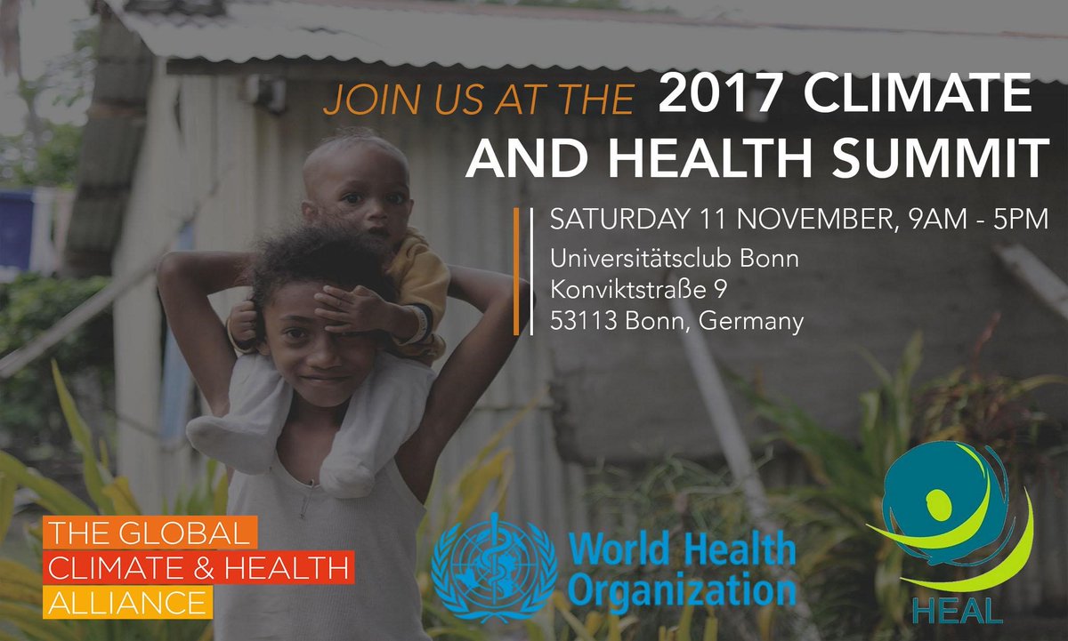 ClimateHealthCx's tweet image. Learn about the importance of #health &amp;amp; #climatechange at the Global Climate and Health Summit.bit.ly/2xnLjvn #climatehealthsummit