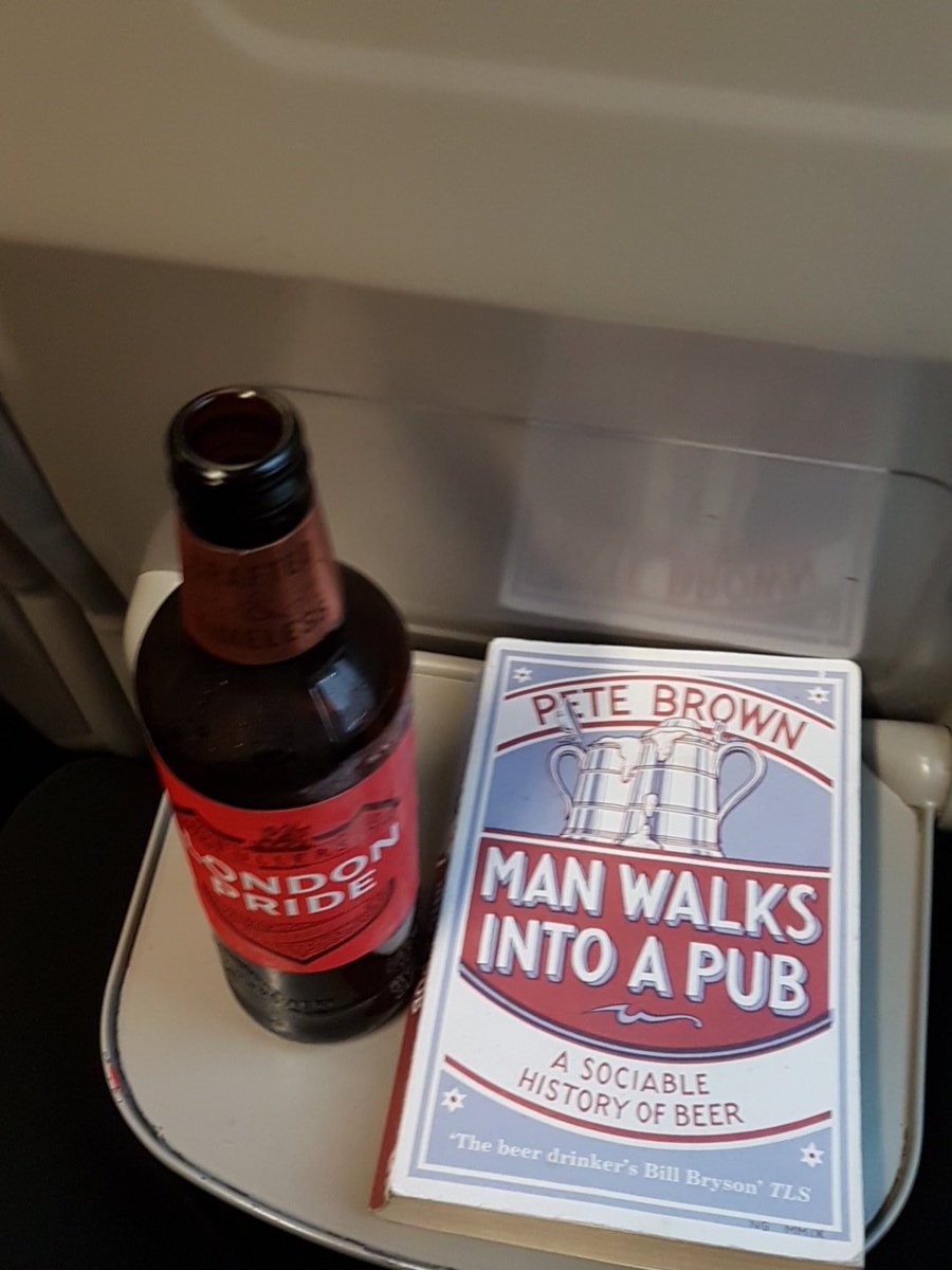 BeerHereNowBlog's tweet photo. Commuting is much better with @London_Pride and @PeteBrownBeer https://t.co/qUACcHlPWJ