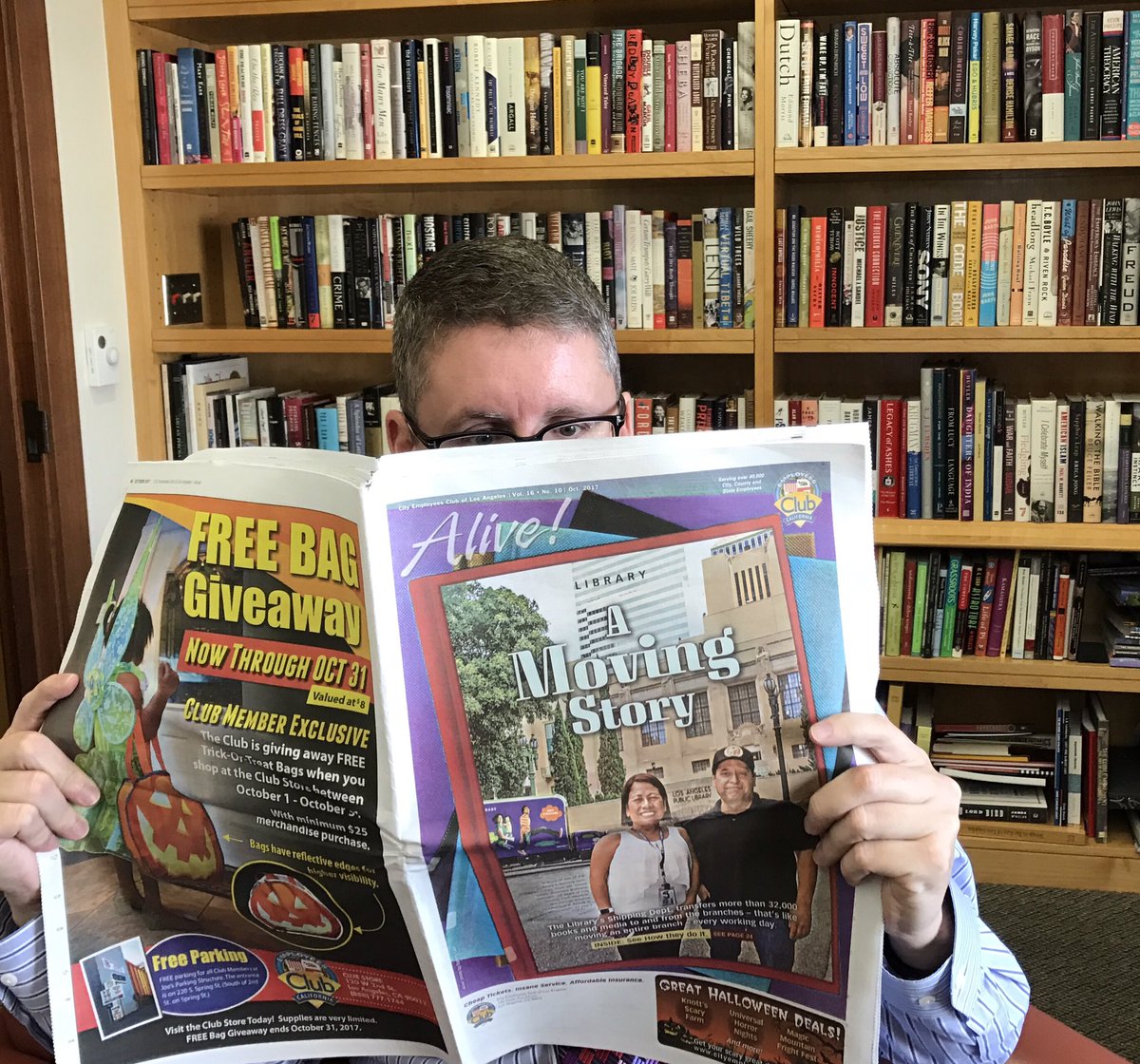 John Szabo reading paper