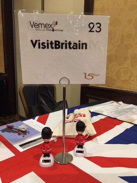 VEMEX2018's tweet photo. These solar-powered bobble guards from @VisitBritain look ready for a tea break! #VEMEX2017 https://t.co/onT7ZClYAs