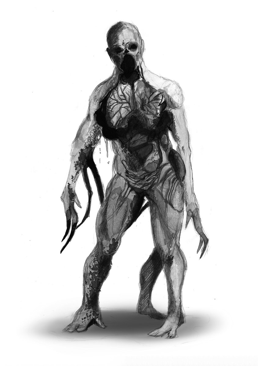 Miklche's tweet photo. #Inktober #inktober2017 #deadspace #games day 10: Dead space https://t.co/oE9KaMoLJw